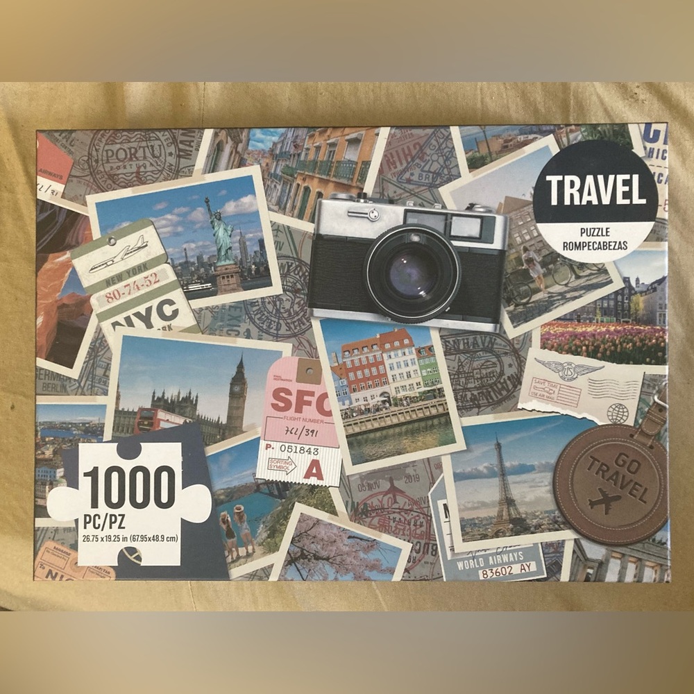 American Crafts 1000 Piece Jigsaw Puzzle - Travel